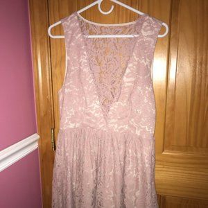 Tobi Low Cut Lace Dress